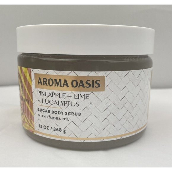 BATH & BODY WORKS  AROMA OASIS-PINEAPPLE +LIME +EUCALYPTUS  SUGAR BODY SCRUB - Picture 6 of 6